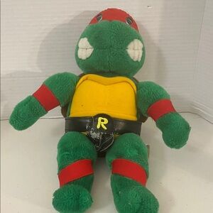 Vintage 1989 TMNT Original Raphael 16” Plush